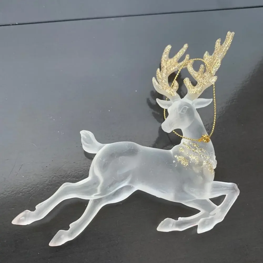 Frosted Reindeer Ornament